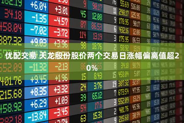 优配交易 天龙股份股价两个交易日涨幅偏离值超20%