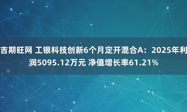 吉期旺网 工银科技创新6个月定开混合A：2025年利润5095.12万元 净值增长率61.21%